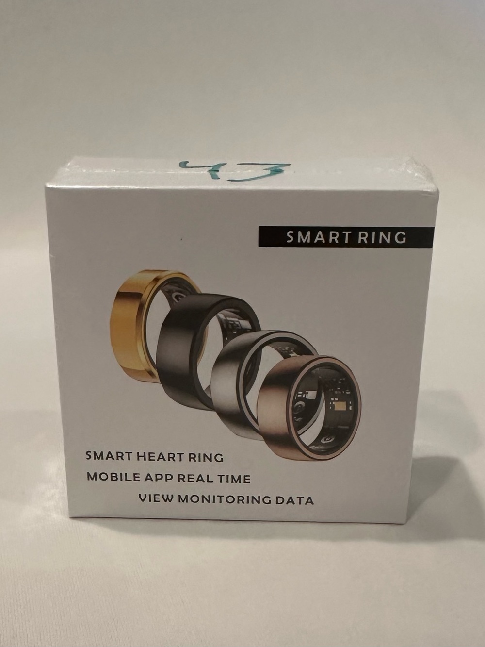 Smart Ring — Black Smart Heart Ring 7